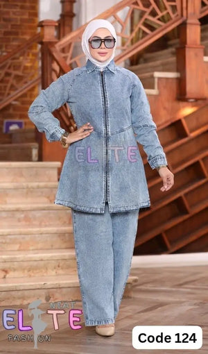 Two-Piece Denim Set C:124