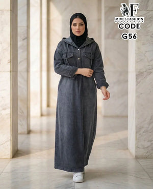 Denim Dress with Magic Pocket C:G56