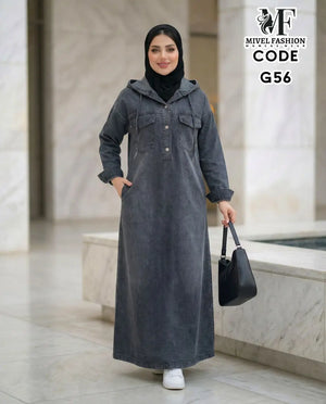 Denim Dress with Magic Pocket C:G56