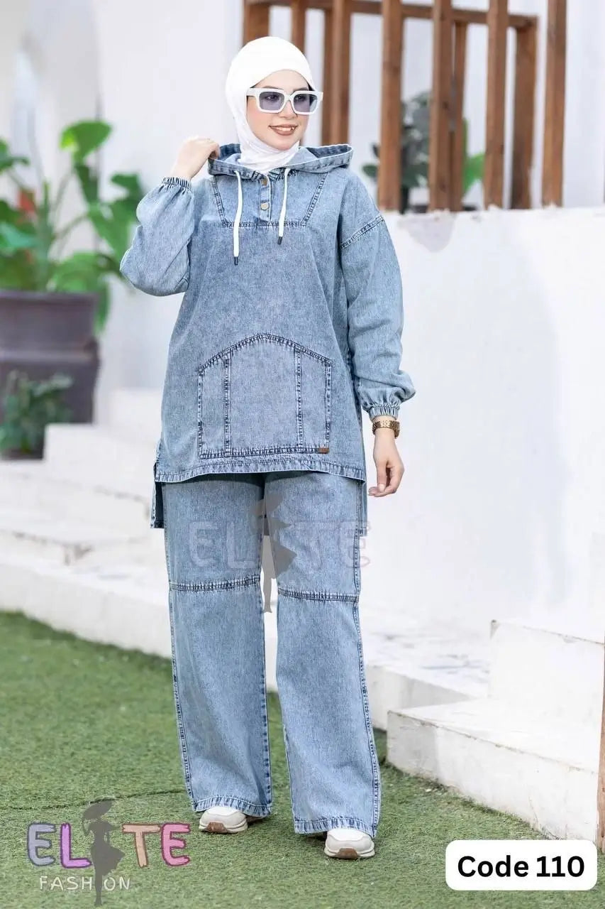 Denim Two-Piece Set C:110 (WS)