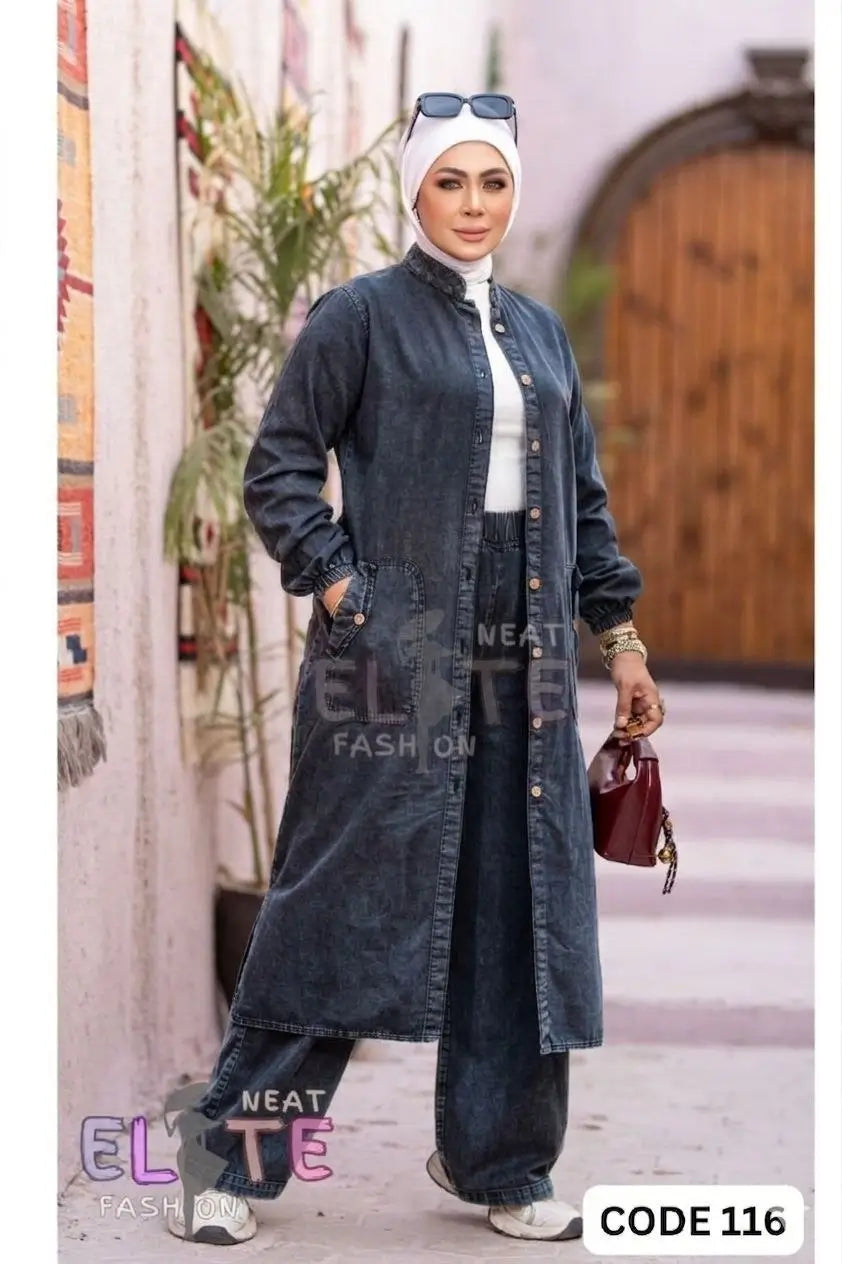Denim Two-Piece Set C:116 (WS)