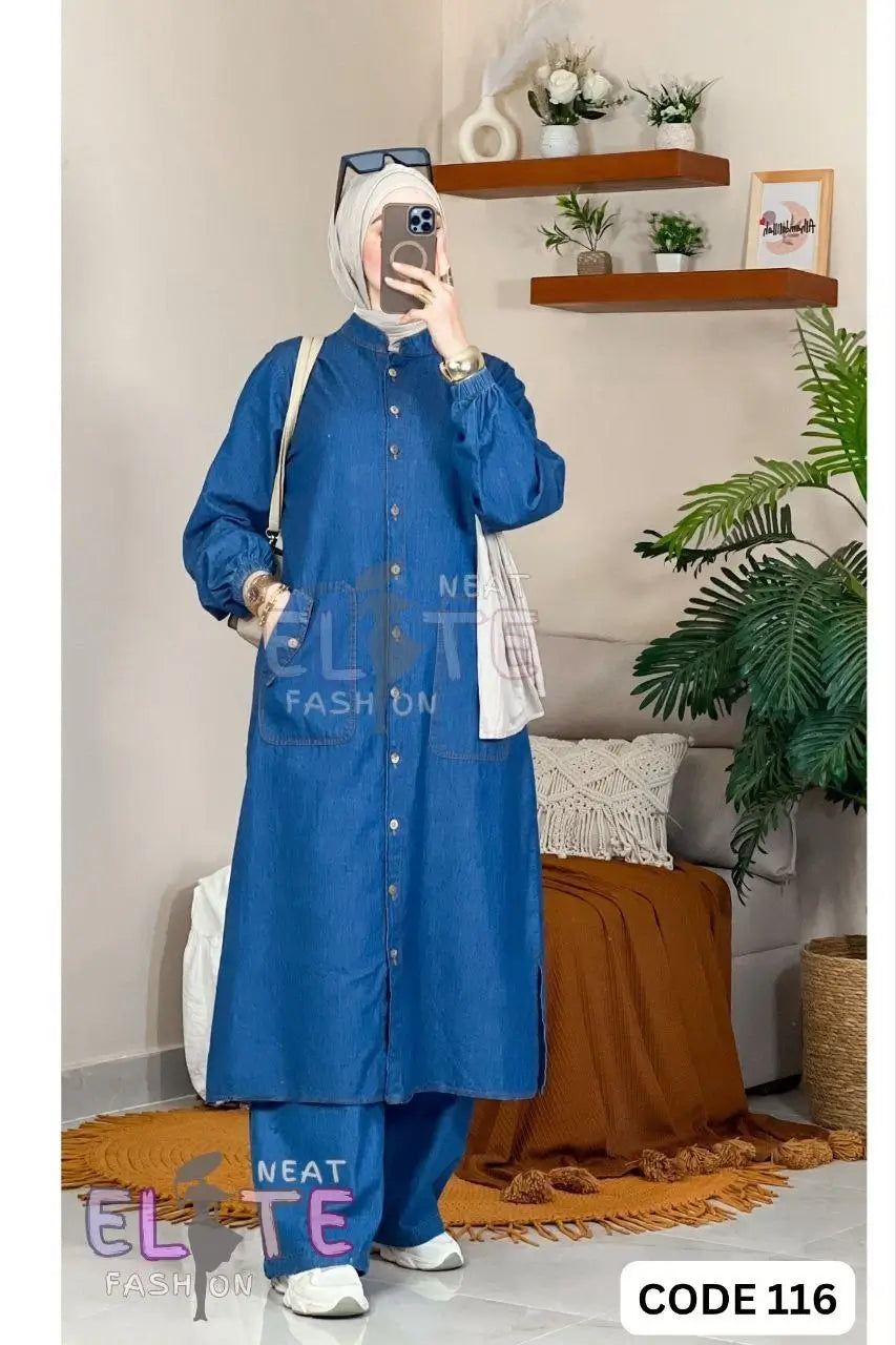 Denim Two-Piece Set C:116