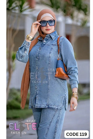 Two-Piece Denim Set C:119