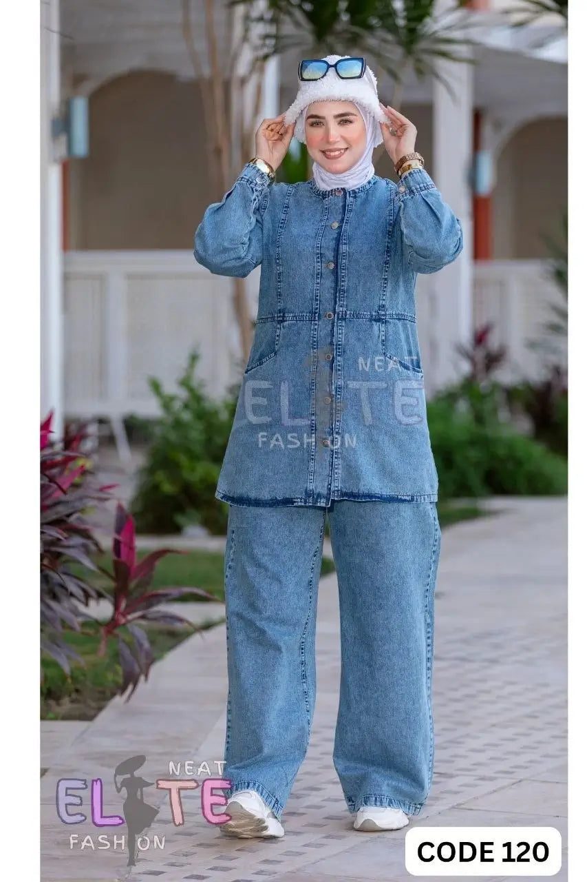 Two-Piece Denim Set C:120 (WS)