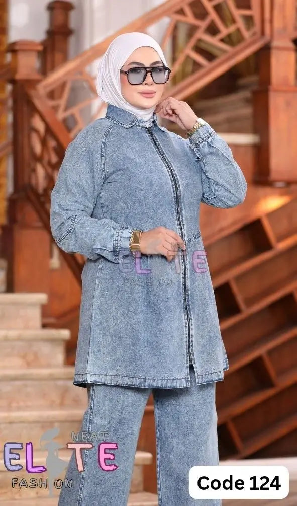 Two-Piece Denim Set C:124