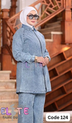 Two-Piece Denim Set C:124