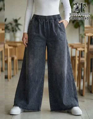 Wide-Leg Denim Jeans C:SD60 (WS)