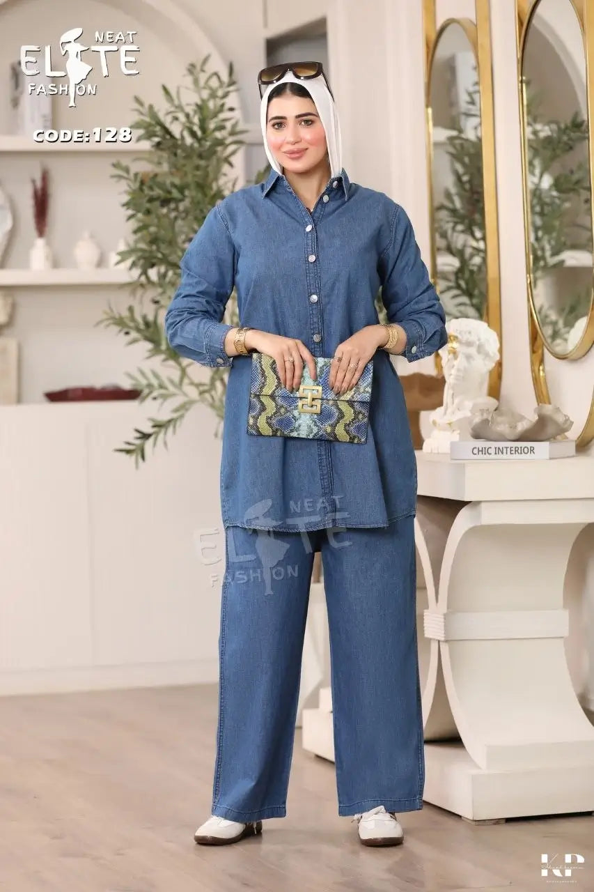 Two-Piece Jeans Set C:128