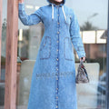 Denim Dress with Hood C:SD122
